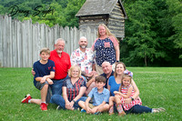 Family portraits, Pricketts Fort, WV state parks